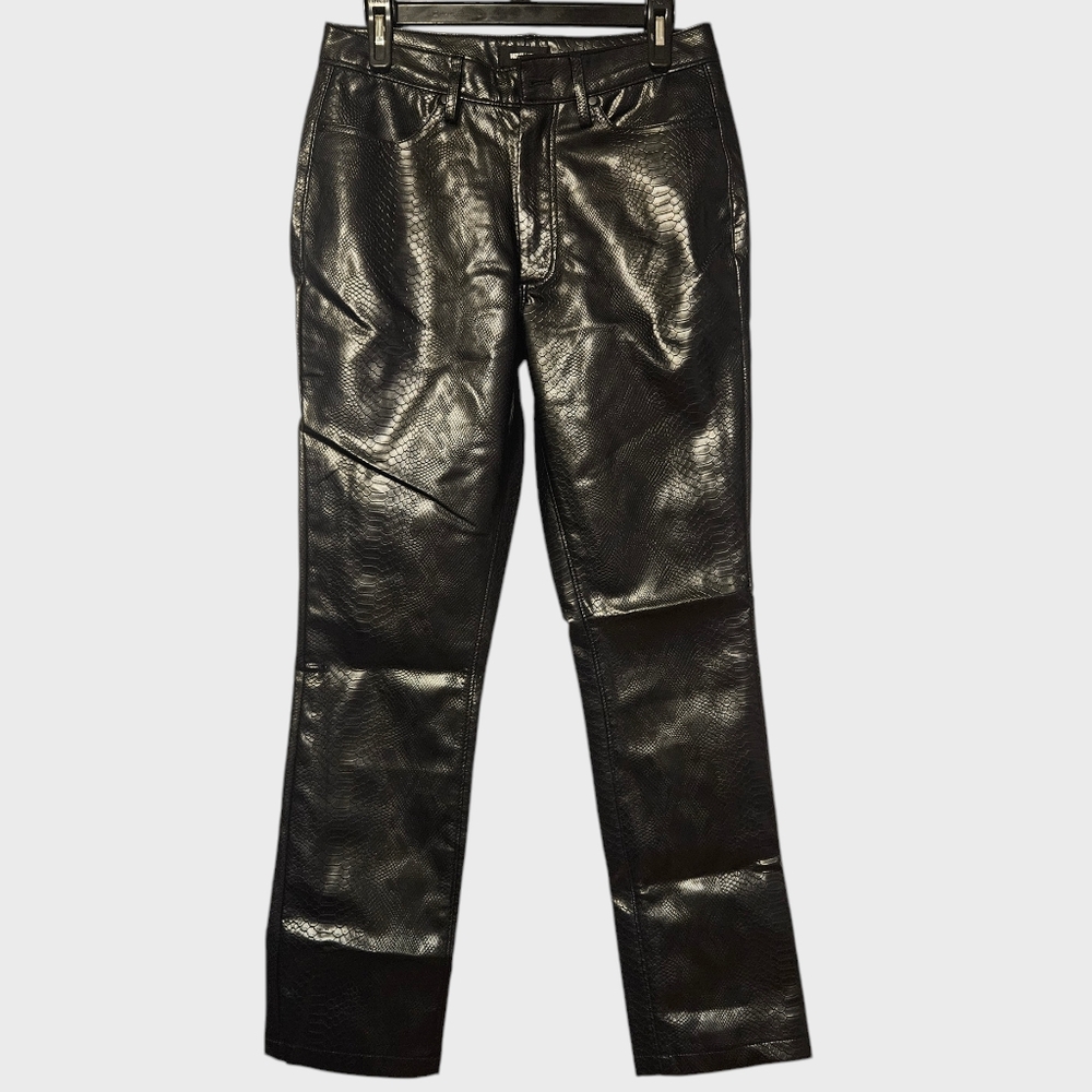 Nova Men’s Faux Snakeskin Straight Pants